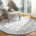 thumbnail image 2 of SAFAVIEH Chelsea Alecia Geometric Borders Wool Runner Rug, Ivory/Light Blue, 2'6" x 10', 2 of 9
