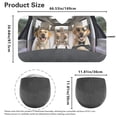 thumbnail image 4 of Yuyamidu Driving Dog Front Window Car Sun Shade Foldable Windshield Sunshade for Hatchback SUV Van Summer Car Sun Visor Large Car Window Shield Blocks UV Rays Auto Accessories, 4 of 7