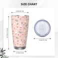 thumbnail image 4 of Lsque Chicken And Goose Pattern 20oz Car Cup with Lid and Straw, Insulated Coffee Cup with Straw Topper, Spill Proof Travel Coffee Mug, Stainless Steel Tumble-Straw Two-piece Set, 4 of 8