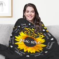 thumbnail image 2 of Christian Gifts for Women Soft Flannel Inspirational Religious Blanket Bible Verse Scripture Prayer Throw Blanket 60"X50", 2 of 6