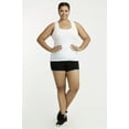 thumbnail image 4 of TheLovely Women & Plus Soft Cotton Active Stretch Outseam Workout Boy Shorts with Wide Wastband (12" Boy Shorts), 4 of 4