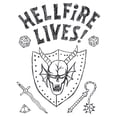 thumbnail image 2 of Mens Stranger Things Hellfire Lives T Shirt, 2 of 5