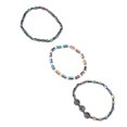 thumbnail image 4 of Juego De Tobilleras Magnéticas De Hematita, Pulsera De Tobillo Adelgazante, Antihinchazón, 3 Piezas, Equilibrio, Ansiedad, Promueve La Digestión, Alivio Del Dolor Para Hombres Y ANGGREK Otros, 4 of 8