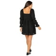 thumbnail image 5 of Celebrity Pink Women's and Women's Plus Long Sleeve Lace Mini Dress, Sizes XS-4X, 5 of 6
