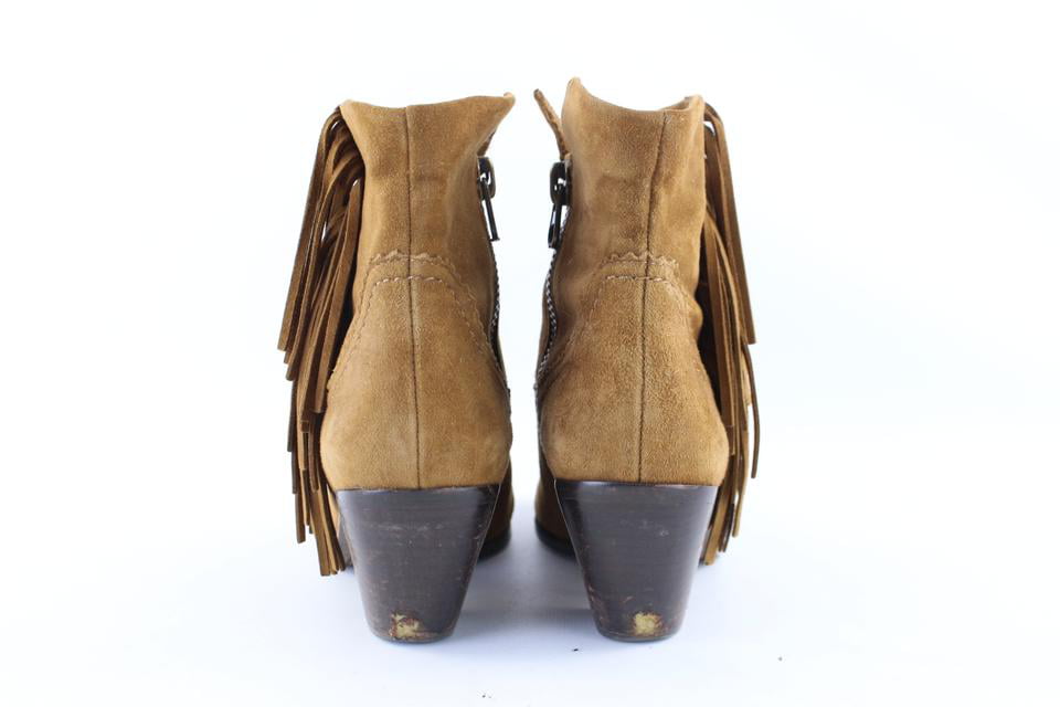 Details about  / SAM EDELMAN  GIRLS SUEDE LEATHER FRINGE ANKLE BOOTS  GIRLS SIZE 13 NEW WITH BOX