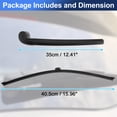 thumbnail image 4 of Unique Bargains Rear Window Wiper Arm Blade Set for Audi A4 2009-2015 No.8K9955407 Durable PBT Material Windshield Wiper Arm Black 1 set, 4 of 7