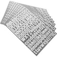 thumbnail image 3 of Raindrops  10 Sheets Letter Stickers Alphabet Sticky Letters Large Gold Number Scrapbooking Silver, 3 of 8