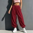 thumbnail image 6 of MYAOYINo Boundaries Womens Pants Baggy Sweatpants Drawstring Joggers Loose Fit Casual, 6 of 9
