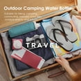 thumbnail image 2 of 600mL Collapsible Water Bottle Foldable Water Bottle Lightweight Reusable BPA Free Silicone Leak Proof Water Bottle for Hiking Travel Outdoor Sports Running, 2 of 8