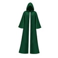 thumbnail image 2 of Cape à Capuche d'Halloween, Robe Gothique Sorcier, Longue Cape à Capuche pour Performance en Club, 2 of 10