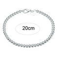 thumbnail image 3 of Ayyufe Bracelet Silver Plated Pretty Women Hand Chain with Lobster Clasp for Birthday, 3 of 6