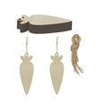 thumbnail image 3 of perfeclan 4x12Pcs Wood Carrot Cutouts Hanging Easter Wooden Carrot for Home Decorations, 3 of 9