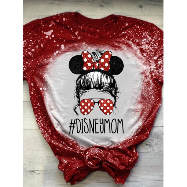 Camiseta con estampado de mamá teñida anudada a la moda Tmvgtek Para estrenar