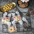 thumbnail image 2 of 200 pcs./pack Translucent Plastic Bags for Cookie,Cake,Chocolate,Candy,Snack Wrapping Good for Bakery Party with Stickers, 2 of 7