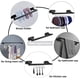 thumbnail image 3 of Juego de accesorios de baño negros, soporte para toallas de baño sin perforación de 4 piezas, anillos para toallas de acero inoxidable negros, soporte adhesivo para papel higiénico, 3 of 5