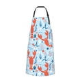 thumbnail image 2 of Lsque Lobsters Waterproof Apron Chef Aprons for Men Heavy Duty Chemical Work Apron Extra Long Grilling Aprons with Adjustable Bib Apron, 2 of 9