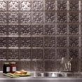 thumbnail image 4 of FASÄDE Traditional Style/Pattern 10 Decorative Vinyl 18in x 24in Backsplash Panel in Copper Fantasy (5 Pack), 4 of 7
