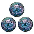 thumbnail image 2 of kowaku 3Pcs Glass Mosaic Balls Mosaic Sphere Balls Home Decor Modern Plate 8cm Decorative Orbs for Basket Filler Vases Wedding Bowls Turquoise, 2 of 9