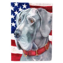 Carolines Treasures LH9542GF Great Dane USA Patriotic American Flag Garden Flag Garden Size multicolor
