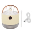 thumbnail image 1 of Minihumidificador 600 ml 40 ml/h Modo dual Oso en columpio Luz de noche Carga USB Humidificador de escritorio para dormitorio Oficina Coche Amarillo, 1 of 9