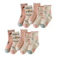 thumbnail image 3 of Calcetines para niñas, bonitos calcetines de algodón respetuosos con la piel con patrón de dibujos animados para niños, calcetines de media pantorrilla para Otoño Invierno XL, 3 of 5