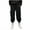 #244-Black, variant on Cowsor Boys Cargo Pants Stretch Elastic Waist School Kids Twill Joggers