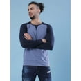 thumbnail image 2 of Campus Sutra Colorblock Men'S Round Neck Black T-Shirt, 2 of 7
