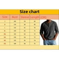 thumbnail image 2 of Men's Fashion Vintage Distressed Pocket Long-Sleeve Shirt,Long Sleeve Distressed Washed V Neck Button Shirts, 2 of 8