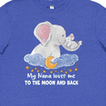 thumbnail image 4 of Inktastic My Nana Loves me to the Moon and Back Elephant Family Youth T-Shirt, 4 of 5
