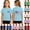 Light Blue, variant on Y-Sunset Girls' Patriotic USA Flag T-Shirt, Kids 4th of July Short Sleeve Tee, Casual Independence Day Shirt for Ages 1-14(Light Blue/1-2 Years)