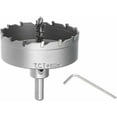 thumbnail image 3 of Broca de metal para corte de precisión, 5 mm de espesor, 80 mm, broca de sierra de corona de carburo TCT para láminas de acero inoxidable de 0,5 a 3 mm, 3 of 4