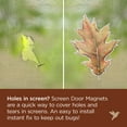 thumbnail image 4 of Screen Door Saver - Screen Magnets - Keep People and Pets from Running Into Screen Doors & Patch Small Holes with Screen Door Magnets - Made in USA - Oak Leaf - Pack of 2 (1 pair), 4 of 6