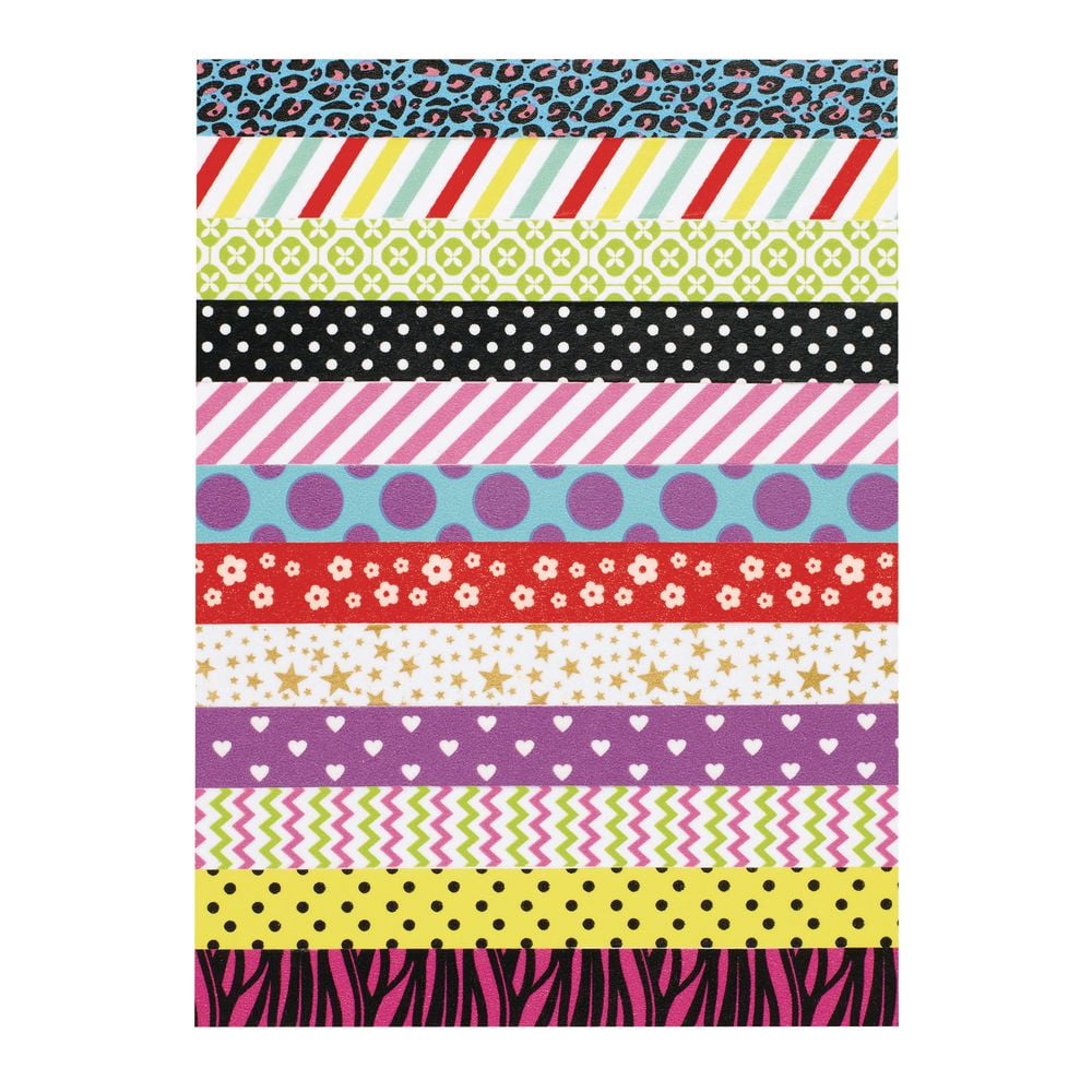 Colorations Whimsical Printed Craft Tape - Set of 12