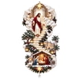 thumbnail image 2 of Jesus Light of Heaven Christmas Wall Hanging, Religious Illuminated Nativity Decor, Christmas Stairway Wall Decoration for Home Entryway, Living Room, Hallway and Seasonal Faith Display (B), 2 of 6