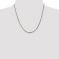 thumbnail image 2 of Real 14kt White Gold 3mm Concave Anchor Chain; 20 inch; Lobster Clasp; for Adults and Teens; for Women and Men, 2 of 5