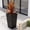black, variant on Set of 2 30-Inch Tall Rectangular Planters – Large Modern Plant Pots with Drainage Holes, Water Level Monitor, Inner Bucket & Wheels for Indoor Outdoor Use, Patio, Porch, Living Room, Office – Black