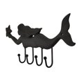 thumbnail image 2 of Swimming Starfish Mermaid Cast Iron Wall Hook, 2 of 3