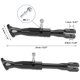 thumbnail image 3 of Ajustable Moto Scooter Cabra Pata Caballete Lateral Soporte Juego Negro, 3 of 8