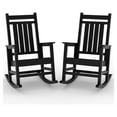 thumbnail image 3 of Home Garden HDPE Oversized Rocking Chairs for Outside, All Weather Resistant Poly Plastic Rocker, High Back Porch Rocker Chair, Heavy Duty Patio Rocking Chairs, 3 of 9