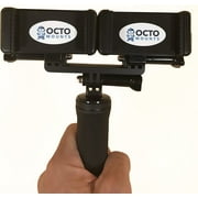 OCTO MOUNT Dual Device Hand-Held Stabilizer for Cell Phone or GoPro Camera. Compatible with iPhones, Samsung Galaxy,
