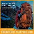 thumbnail image 4 of Sierra Madre Emergency Sleeping Bag,Emergency sleeping bags for survival,84"x36", Tiny Portable Thermal Waterproof Bivy Sack Blanket,Waterproof Thermal Bivy Sack for Camping, Hiking, Outdoor, 4 of 6