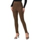 thumbnail image 4 of FALDAS CURVAS Leggings de Ante Sintético para Mujer, de Cintura Alta, Pantalones Ajustados Elásticos M Café, 4 of 6