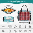 thumbnail image 4 of Ckdifva Cartoon Clouds Cooler Bag Cooler Cooling Tote Lunch Bag Lunch Box Front Pocket with Shoulder Strap, 4 of 6