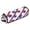 Red and Blue Stripes Print, variant on Hair Tools Storage with Heat Resistant Mat- Red and Blue Stripes Print Curling Iron Travel Bag/Flat Iron Case for Women