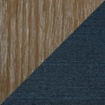 thumbnail image 2 of LumiSource White Washed Wood, Blue Fabric Charlotte Counter Stool - Set of 2, 2 of 9