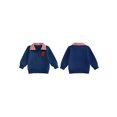 thumbnail image 2 of RUINIXCW Toddler Baby Boy Girl Back to School Outfit Spring Fall Winter Sweatshirt Infant Boy Girl Clothes Apple Half Zip Collar Long Sleeve Shirt Top, 2 of 10