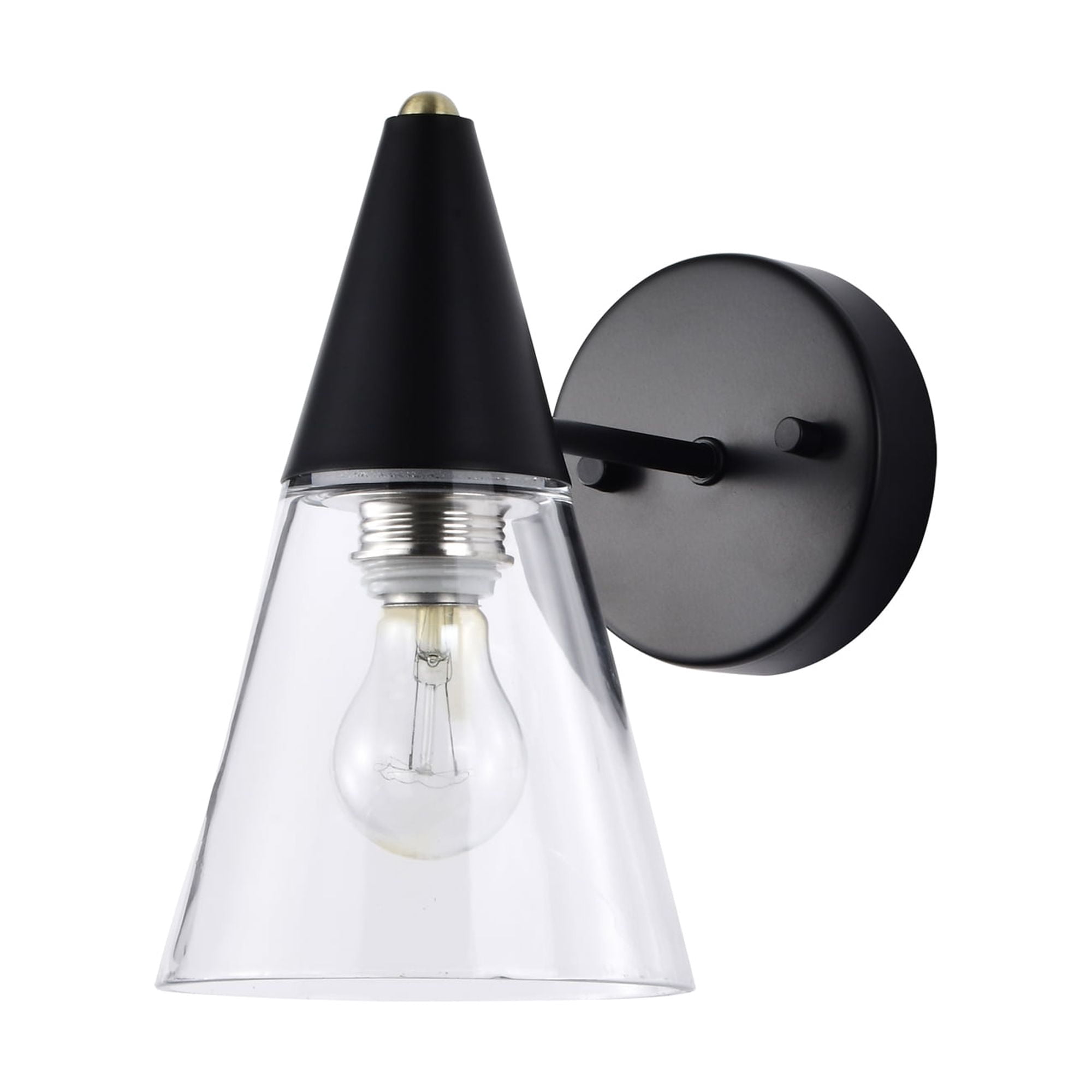 Warehouse of Tiffany Latier 10 Inch Matte Black Wall Sconces 1-Lighted