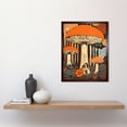 thumbnail image 2 of Mushroom Vintage Large Red Cap Fungi Pastel Colour Earthy Aesthetic Kitchen Art Print Framed Poster Wall Decor 12x16 inch, 2 of 5