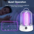 Portable Bug Zapper, USB Rechargeable LED Wireless Mosquito Killer Lamp with Night Lights for Home Office Indoor Outdoor Camping