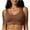 Brown, variant on qolati 2Pcs Sports Bra for Women Seamless Stretch Full-Coverages Ribbed Beauty Back Bras Comfortable Breathable Support Workout Crop Tank Tops with Built in Bra